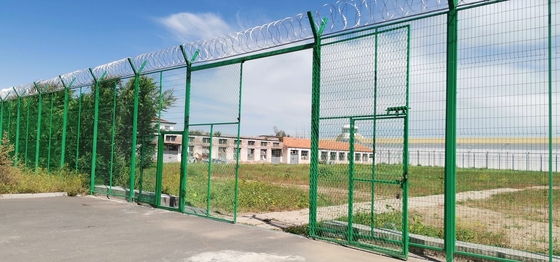 Galvanized Clear View Anti Climb Security Fencing Untuk Bandara Penjara Stasiun Kereta Api