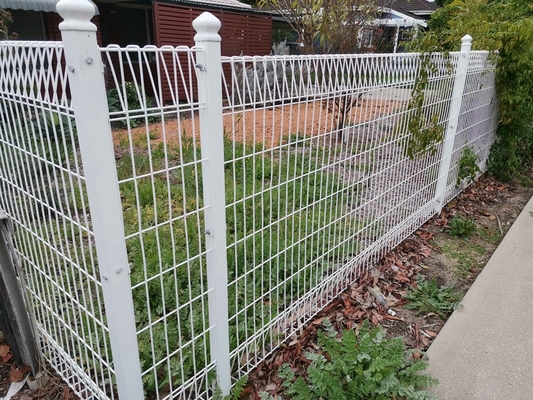 Pvc Coated 3d Bending Curved Garden Welded Wire Mesh Panel Pagar Baja Galvanis