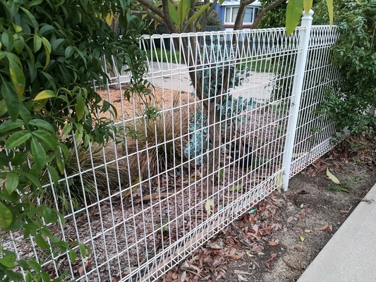 Pvc Coated 3d Bending Curved Garden Welded Wire Mesh Panel Pagar Baja Galvanis