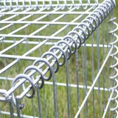 Galvanized 4mm Gabion pagar Sistem stainless steel Wire Las Gabion dinding