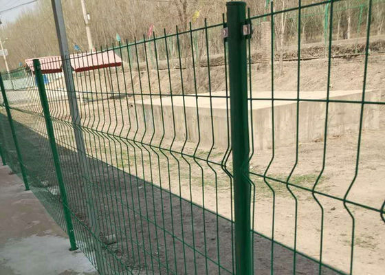 Metal Pvc dilapisi pagar keamanan 3d Mudah dirakit