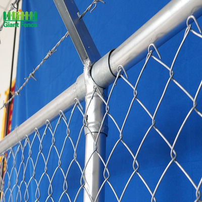 100 * 100mm Membuka 10ft Tinggi Knuckled Chain Link Pagar Sertifikasi ISO9001