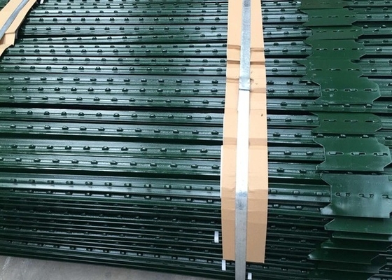 7 Ft Green Steel Pagar T Post Powder Ditutupi 0,83 Lb Per Foot