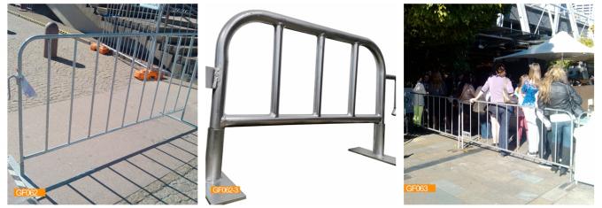 1.0m Tinggi Crowd Control Barrier Anggar Hot Dipped Galvanized Removable Australia 0