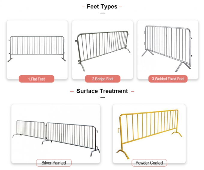 Steel Concert Crash Custom Crowd Control Barrier Barrikade 60 Inch 1