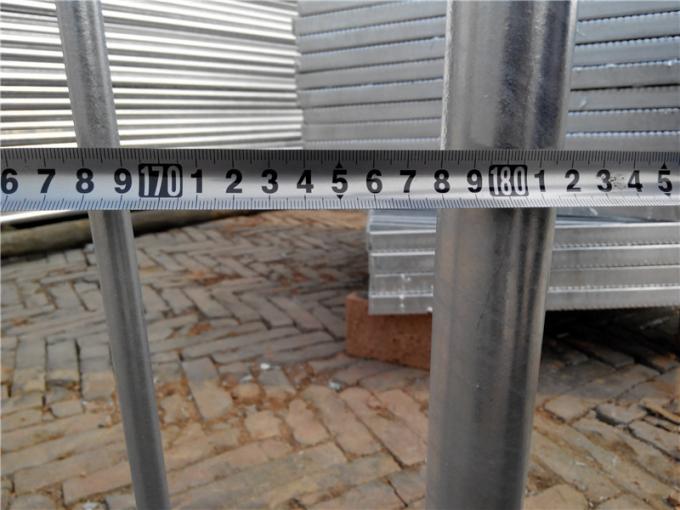 Hot Dip Galvanized Metal Crowd Control Penghalang Keamanan Portable 3