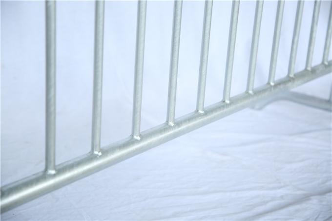 Hot Dip Galvanized Metal Crowd Control Penghalang Keamanan Portable 5