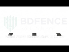 Anti Pencurian Anti Panjat Pagar Keamanan 358 Powder Coated Clear View Panel