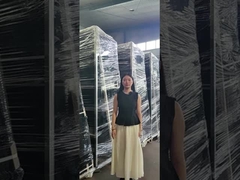 Pagar 3D hijau pada palet kayu dikirim ke Filipina