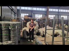 Pengemasan kawat berduri di atas pagar anti pendakian