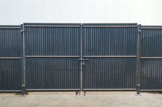 kualitas  1.5m Two Leaf Double Metal Garden Fence Gate Hot Dipped Galvanize pabrik