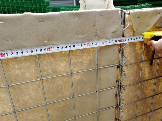 Gabion Box 30 Gauge Hesco Barrier Blast Wall Steel Welded Mesh Fence Galvanis