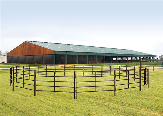 Dilas Sisi Besi Baja 10 Ft Metal Farm Gate Dilapisi PVC