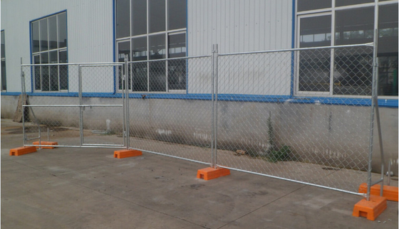 Pagar Temporer Australia Panjang 2,4m Dengan Chain Link Mesh 75x75mm