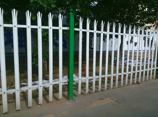 Metal Hitam Keamanan 6x8 Steel Piket Pagar Tombak Pagar Panel Taman Luar Galvanized Logam Logam Pagar Panel
