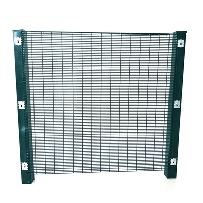High Security Clear View Clearvu Fence 358 Anti Climb Fence untuk Australia Pasar Clamp Bar 40 x 5mm M8 Cup Square