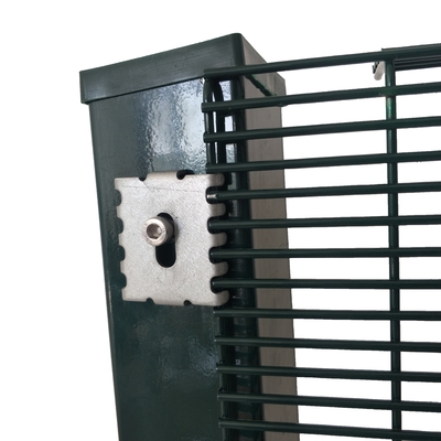 358 Pencuri Pagar Hitam Welded Wire Mesh Pagar Panel Keamanan tinggi