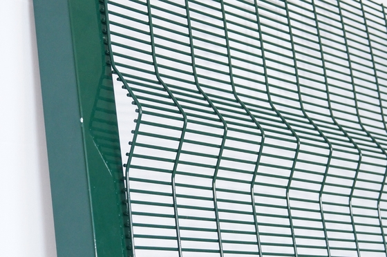 358 Pencuri Pagar Hitam Welded Wire Mesh Pagar Panel Keamanan tinggi