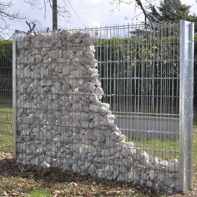 Hot Dip Galvanized Gabion Box Proof Ledakan 60X80mm