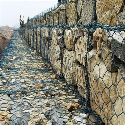 Galfan Gabion Baskets Las Dinding Pendukung 200x100x50 2x1x0.5m