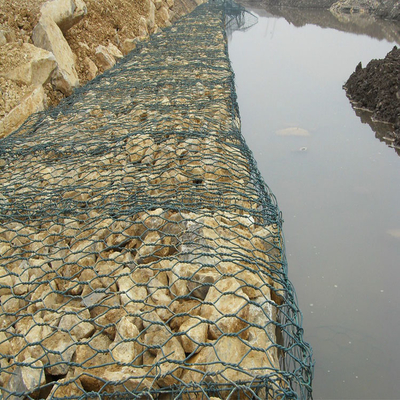 2m X 1m X 0.5m Gabion Sistem pagar Kekuatan tinggi