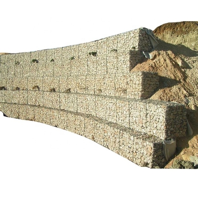 2m X 1m X 0.5m Gabion Sistem pagar Kekuatan tinggi