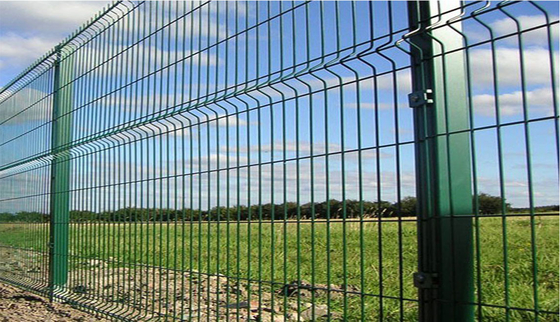 Kebun luar 3d Curved Wire Mesh Pagar Galvanized