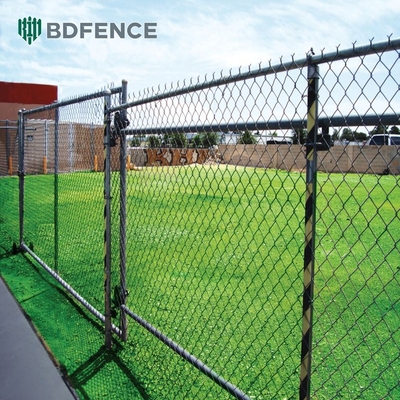 6ft 8ft Chain Link Pagar Dengan PVC Lapisan Dan Galvanized Finish