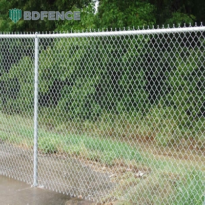 6ft 8ft Chain Link Pagar Dengan PVC Lapisan Dan Galvanized Finish