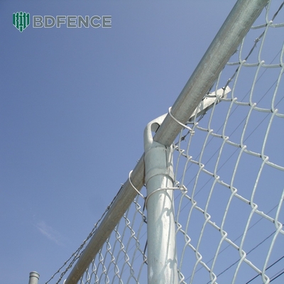 Teknik Woven 5ft Galvanized Chain Link Fence Dengan PVC Coated Wire Mesh Dan Hot Dip Galvanizing