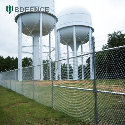 Teknik Woven 5ft Galvanized Chain Link Fence Dengan PVC Coated Wire Mesh Dan Hot Dip Galvanizing