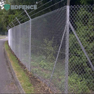 Anggar Wire Cyclone Untuk Taman Dalam 8ft Tinggi Dan 2,0-6,0mm Wire Diameter