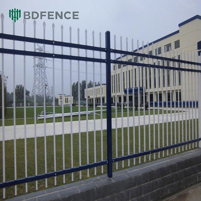 Galvanized Powder Coated Black Welded Metal Pipe Steel Fence Panel pagar besi tempa