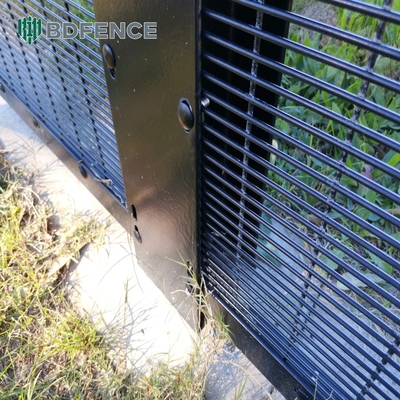 Galvanized 358 Keamanan Anticlimb Pagar diobati panas