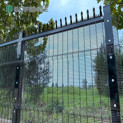 358 kawat bolong Clearview baja logam luar Clear Security Pagar Panel Clear View