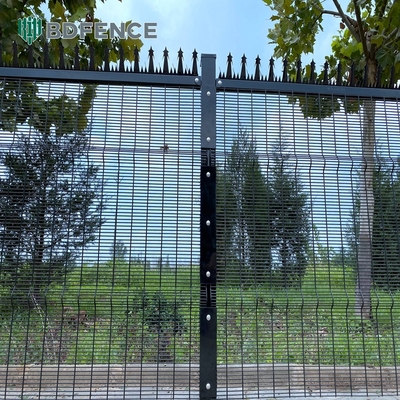 358 kawat bolong Clearview baja logam luar Clear Security Pagar Panel Clear View