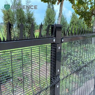 High Security Durable Clear View Anti Climb 358 Welded Wire Mesh Fence Untuk Proyek Bandara