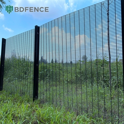 358 Anti Climb Pvc Lapisan Pagar Batas Wall Grill Desain Clear View