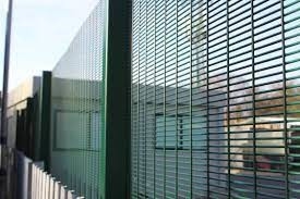 Galvanized Powder Welded Coated Wire Mesh Exterior Fencing Security Fence 358 Panel Anti Climb Fence
