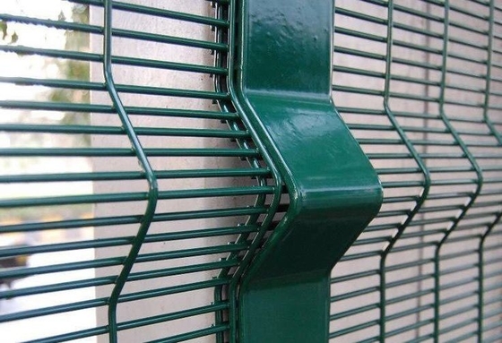 Galvanized Powder Welded Coated Wire Mesh Exterior Fencing Security Fence 358 Panel Anti Climb Fence