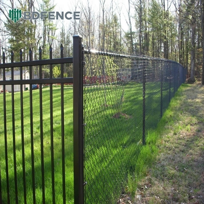 4FT 5FT 6FT 2m 8FT Pertanian Lapangan Galvanis Chain Link Pagar Baja Wire Mesh Metal Pagar