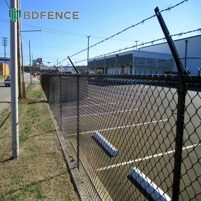 6 9 10 Gauge Cyclone Wire Fence 4ft 5ft 6ft 7ft 8ft 10ft Industri Galvanized Chain Link Fences Roll