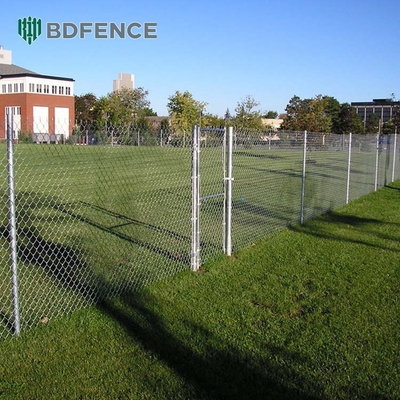 Ekstensi 100 Meter Diamond Chain Link Pagar Hot Dip Galvanized Wire Mesh Pagar