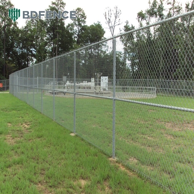 Ekstensi 100 Meter Diamond Chain Link Pagar Hot Dip Galvanized Wire Mesh Pagar