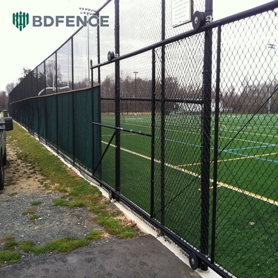 Ekstensi 100 Meter Diamond Chain Link Pagar Hot Dip Galvanized Wire Mesh Pagar