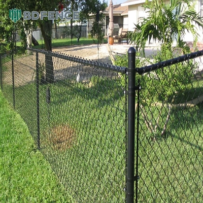 Ekstensi 100 Meter Diamond Chain Link Pagar Hot Dip Galvanized Wire Mesh Pagar