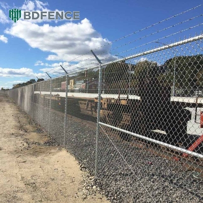 6 9 10 Gauge Cyclone Wire Fence 4ft 5ft 6ft 7ft 8ft 10ft Industri Galvanized Chain Link Fences Roll