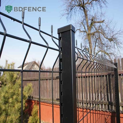 Keamanan Curved Metal Pvc Powder Coated 3d Welded Wire Mesh Pagar Panel