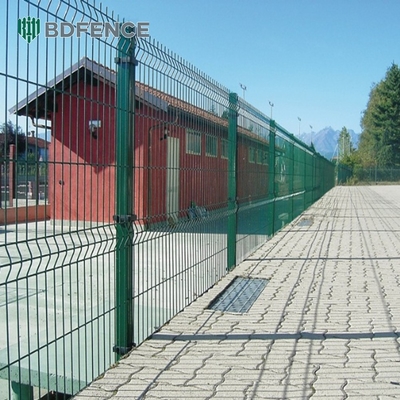 Keamanan Curved Metal Pvc Powder Coated 3d Welded Wire Mesh Pagar Panel