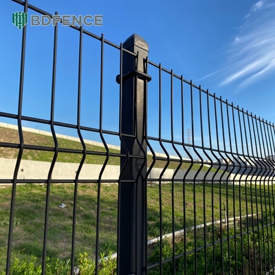 Keamanan Curved Metal Pvc Powder Coated 3d Welded Wire Mesh Pagar Panel